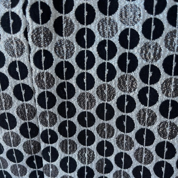 Peter Nygard Silver & Black Dot Roundels 3/4 sleeve jacket blazer art to wear - Picture 5 of 17